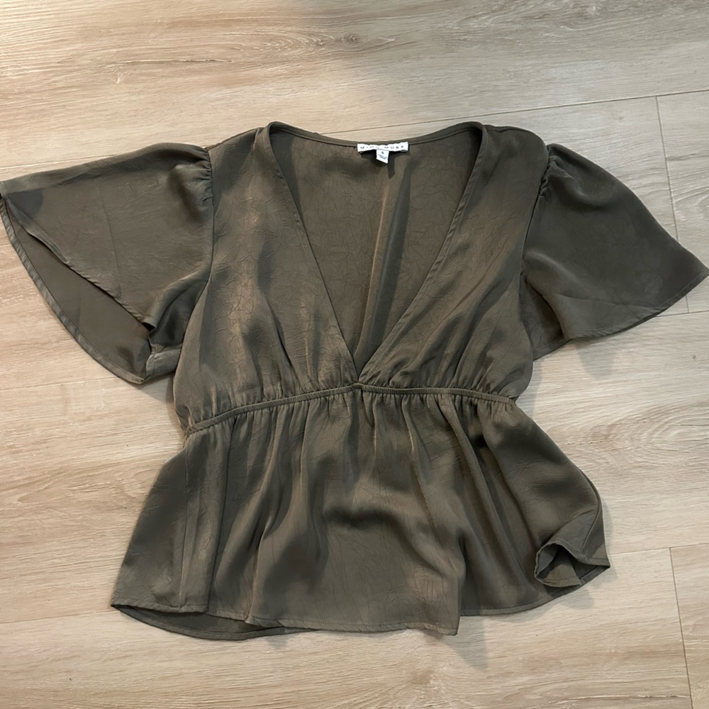 Miou Muse Silk Babydoll top